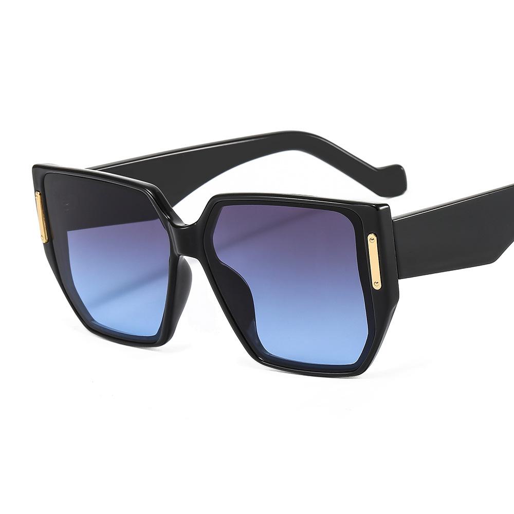 New Fashion Popular Trendy Oversized Black Women Sunglasses Big Frame Square Uv400 Sun Glasses Sunglasses Custom Logo