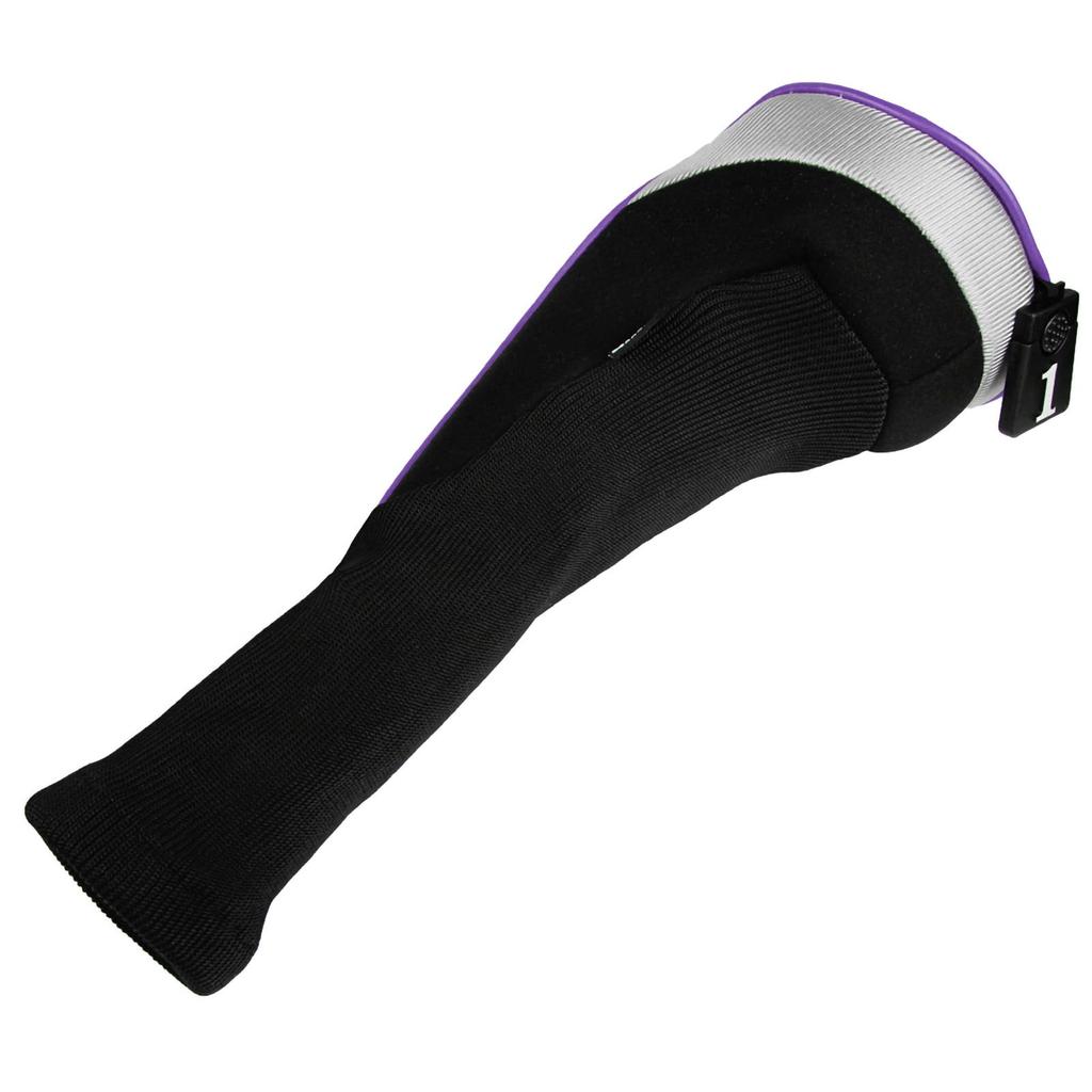 Andux Golf Club Head Cover Golf Wood Driver Head Cover Set of 4 Compatible with 460cc MTMG30 (Purple)