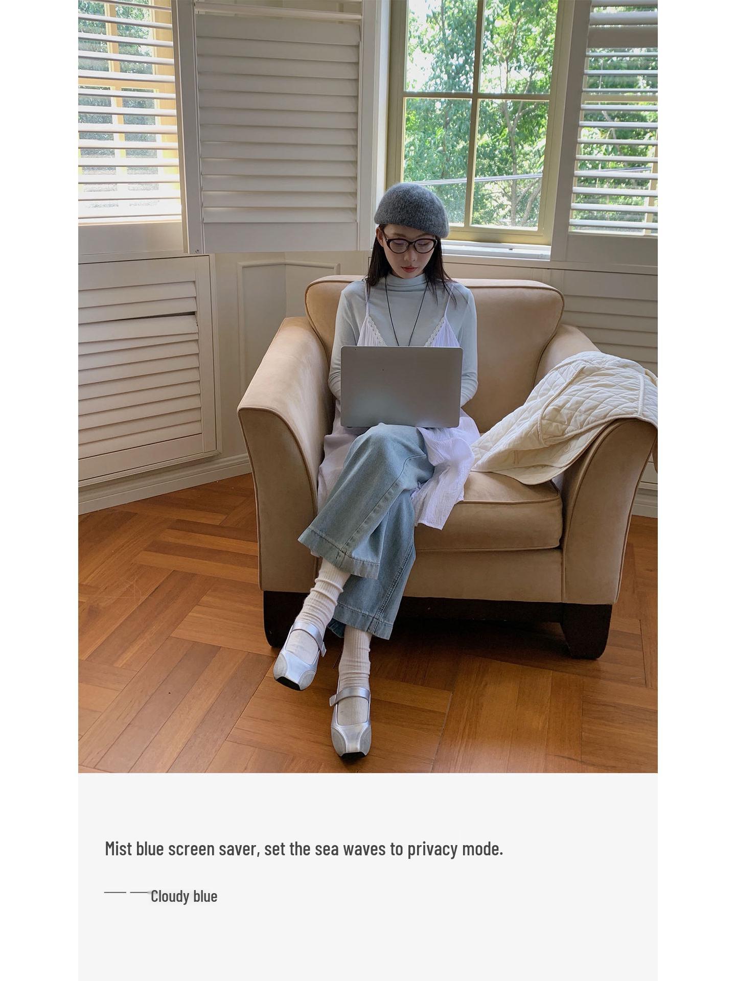 

Футболка AMOMI из мягкого хлопка в корейском стиле с длинными рукавами и круглым вырезом One Size (80-140g)