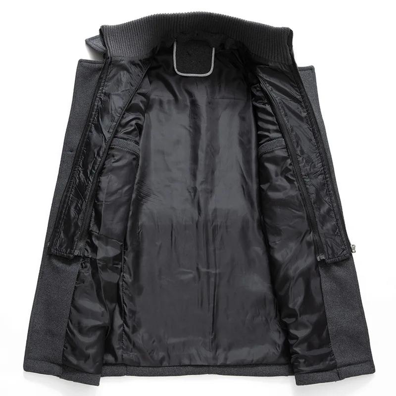 Cappotto di lana da uomo autunno inverno spesso caldo cappotto di alta qualità design cappotto di lana moda maschile casual soprabito abbigliamento
