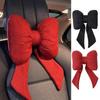 Streamer Linen Bow Car Headrest Ribbon Bow Ribbon Bow Car Neck Pillow   Kids Adults