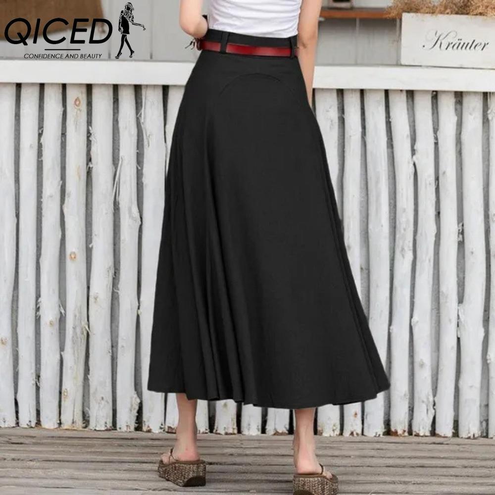 QICED Dámská módní ležérní letní jarní sukně