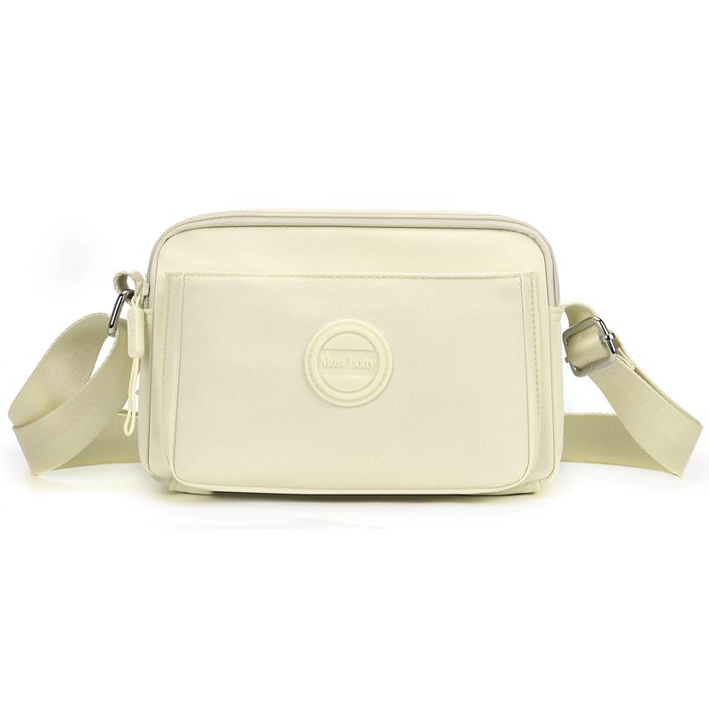 Women's Lightweight Nylon Bag Shoulder Bag Solid Color Mother Bag Crossbody Bag