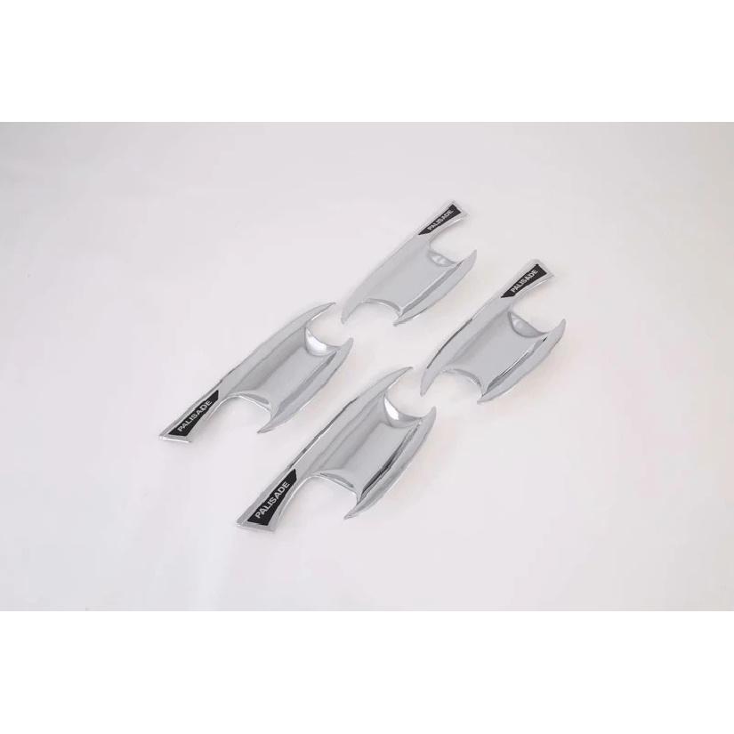 For Hyundai Palisade 2018- ABS Chrome Door Handle Bowl Cover Cup Cavity Trim ert Catch Molding Garnish ABS Chrome