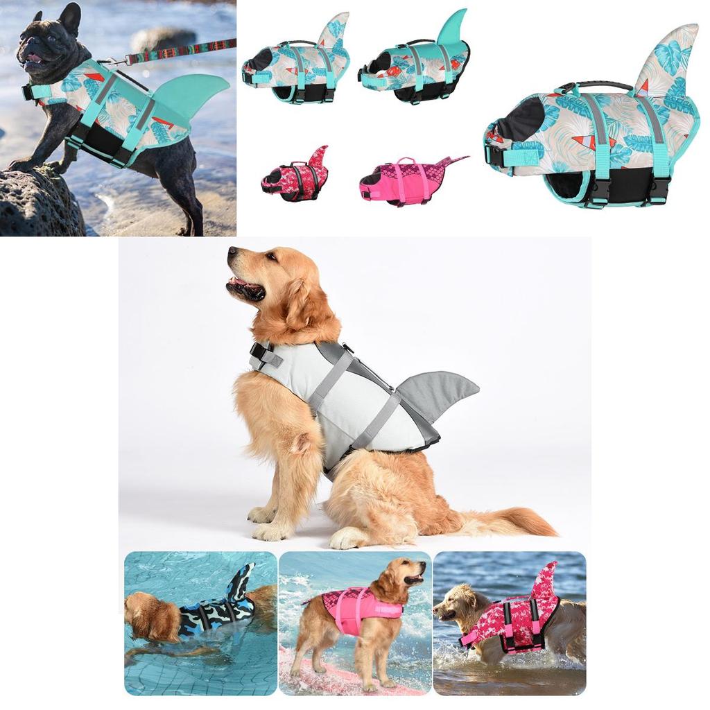 Vibrant Sailboat Pattern Dog Life Jacket For Small And Large Dogs