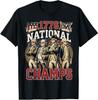 1776 Nationale Champions Lustiges Patriotisches Amerika Gründervater T-Shirt