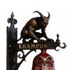 Krampus Door Knocker Decorative Halloween Doorbell Waterproof Gothic Door Knocker for Porch Garden Dark Home