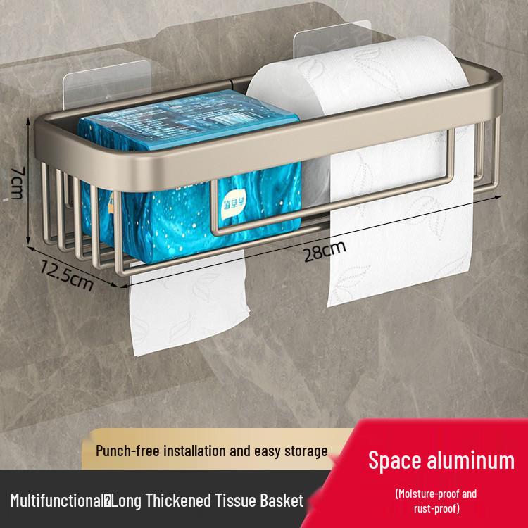 Suport de hârtie igienică și raft de depozitare a șervețelelor pentru baie