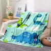 Dinosaur Print Flannel Blanket, High Quality Comfortable for All Seasons, Home Decor, Warmth and Comfort, Perfect for Christmas Gifts