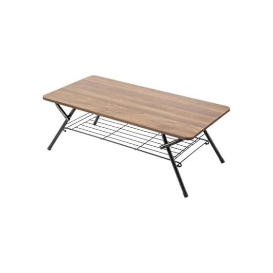NITORI Складной стол Shelfy 2 9045 Средне-коричневый Ширина 90 x Глубина 45 x Высота 32 см 8761072