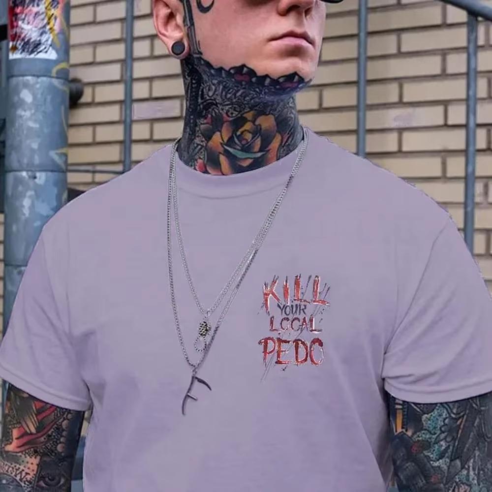 Sommer 2024 Herren Block 3D-gedruckt Elastisches Schnelltrocknendes Material Überschnittene Schultern Kurzarmshirt Hohe Qualität Cooler Streetwear