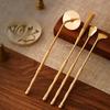 Brass Incense Lore Set /Lotus Seal Model Incense Spoon Broom Sandalwood Agilawood Powder Censer Study Tea Room Incense Tools