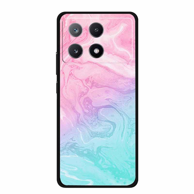 

Marble Pattern Phone Case for Poco X6 Pro Clear Edge Cover Funda for Xiaomi Poco X 6 Pro Soft Transparent Coque Color Back Shell Poco X6 Pro