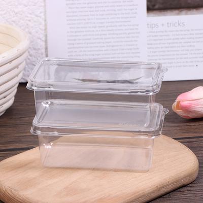 10Pcs Transparent Dessert Box With Lids Plastic Hinged Takeout Containers Food Packaging Boxes For Cakes Cookies Salad Food
