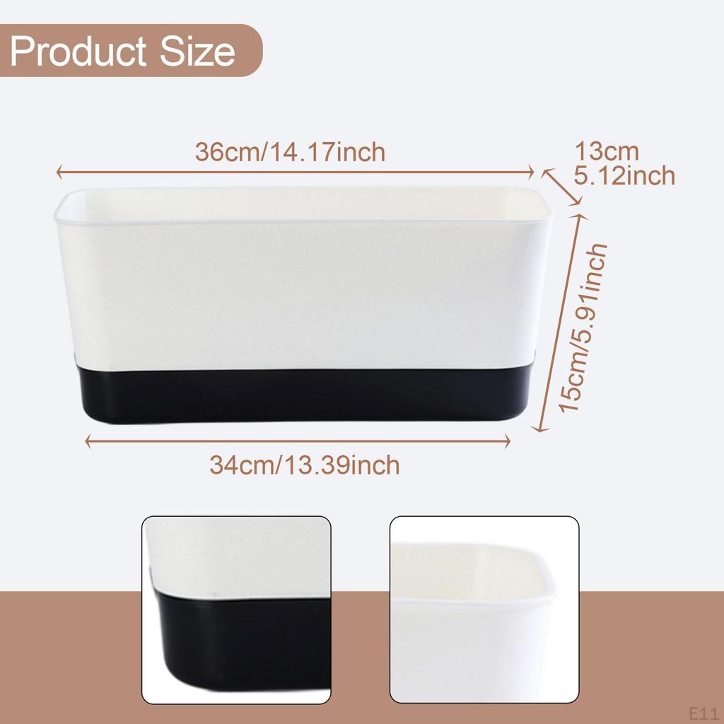 Compact Rectangle Planter for Indoor And Outdoor Vegetable Cultivation