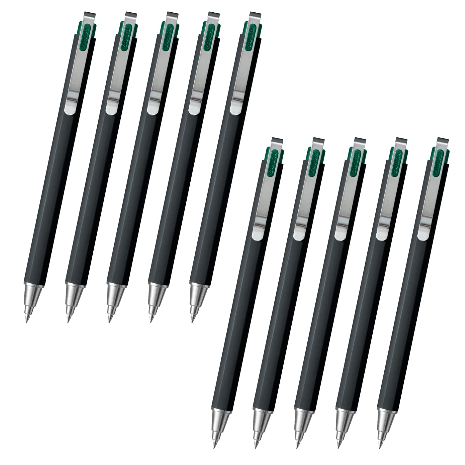 

Шариковая ручка Sakura Crepas Gel Ink Ball Sign iD Plus Forest Black 10 шт. 0,5 мм GBR355#30(10)