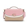 New COACH Celia Cow Leather Small Square Bag, Handbag, Shoulder Bag, Crossbody Bag Medium Size Women's Pink White/Nude C4073-IMTAP