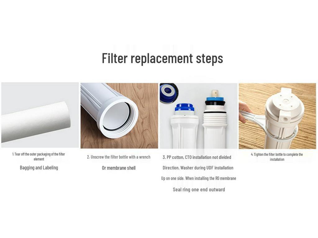 3-Stage Filter Cartridge Set for 10-Inch Water Purifiers: PP Cotton & Activated Carbon