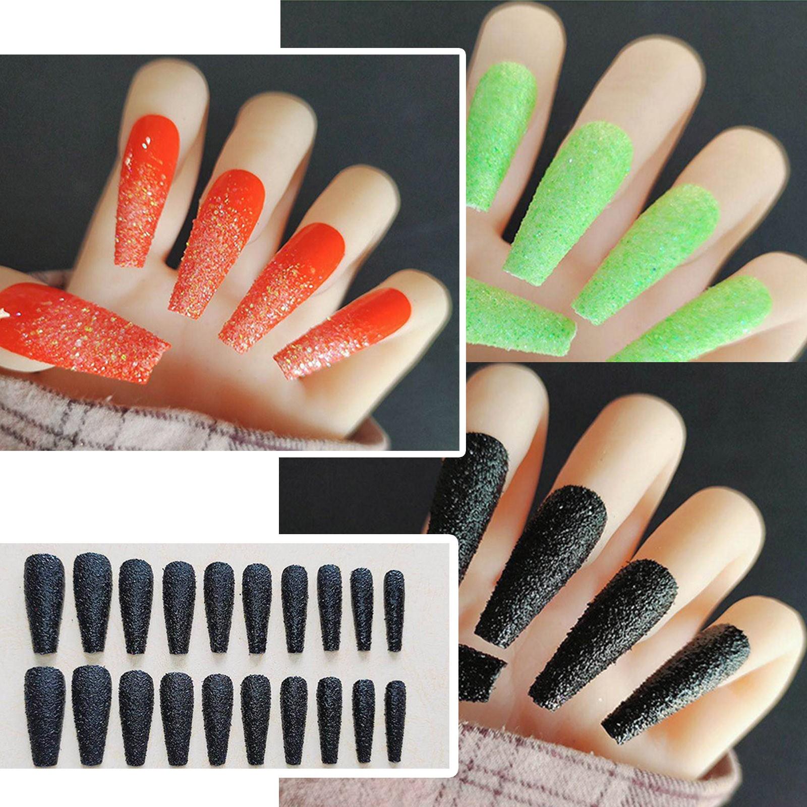 

Накладные ногти Многоразовые наклейки для ногтей Нажмите на полное покрытие Накладные ногти 24 шт. 2 мл оранжевый