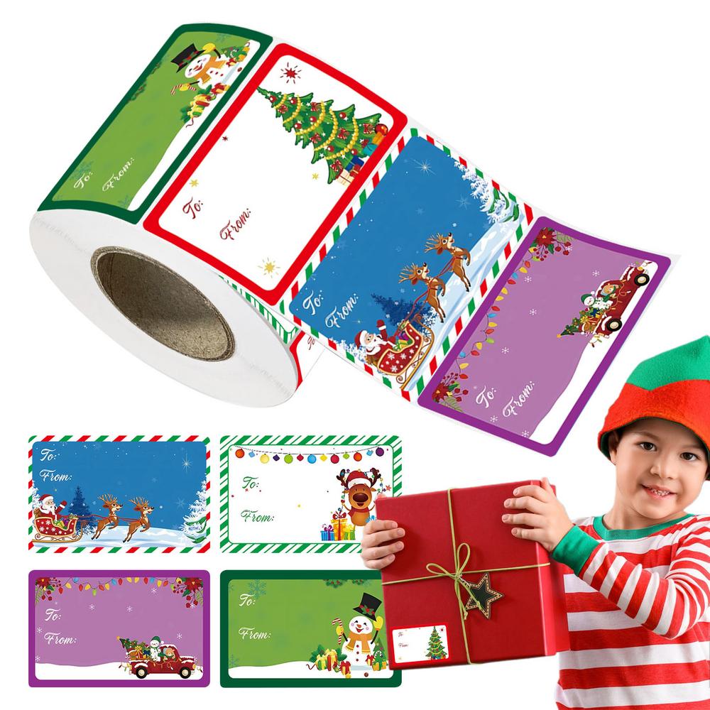 Christmas Stickers For Crafts 400-piece Merry Christmas Stickers For Scrapbooking Festive Decoration Labels For Crafts Envelope