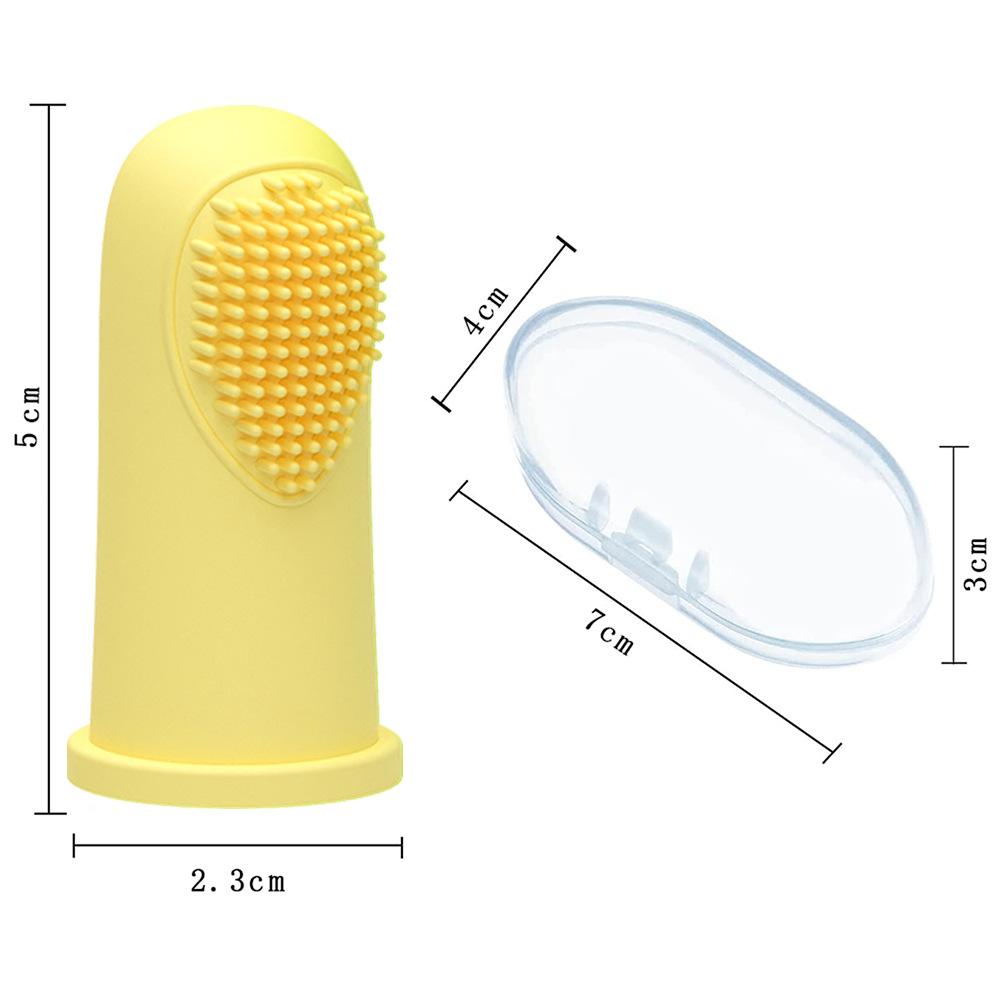 

Soft Silicone Finger Toothbrush for Dogs Teeth Cleaning Tools Pet Oral Health Care Supplies Dog Toothbrush Accessories Supplies жёлтый
