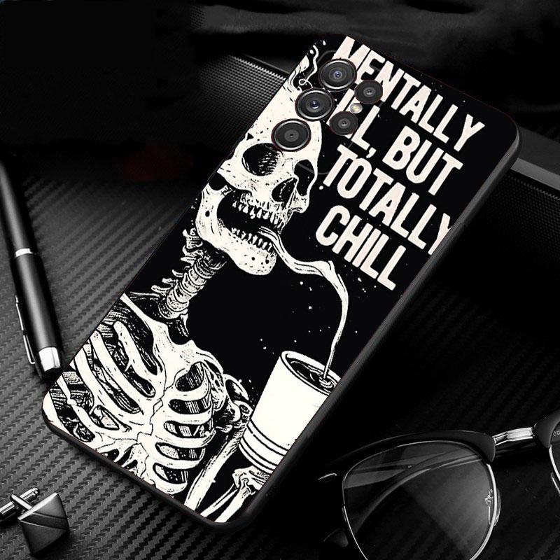 

Skeleton Art Phone Case For Samsung Galaxy S26 S25 S24 S23 S22 Ultra S23 S22 S25 Plus S24 FE S26Edge S24