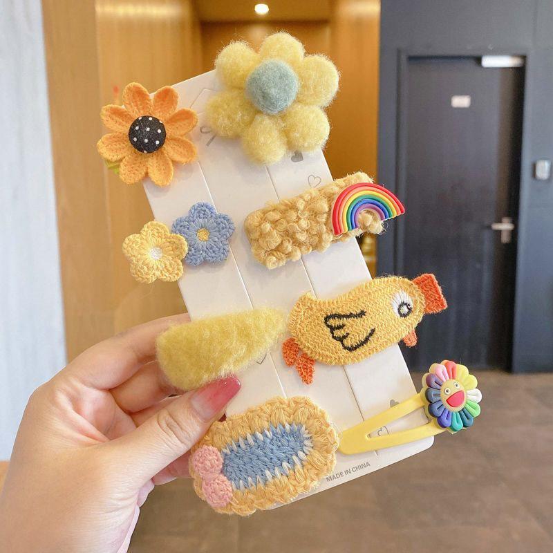 Autumn/Winter 2025 Lambswool Plush Hair Clip: Cute BB Clip Headwear for Women & Children