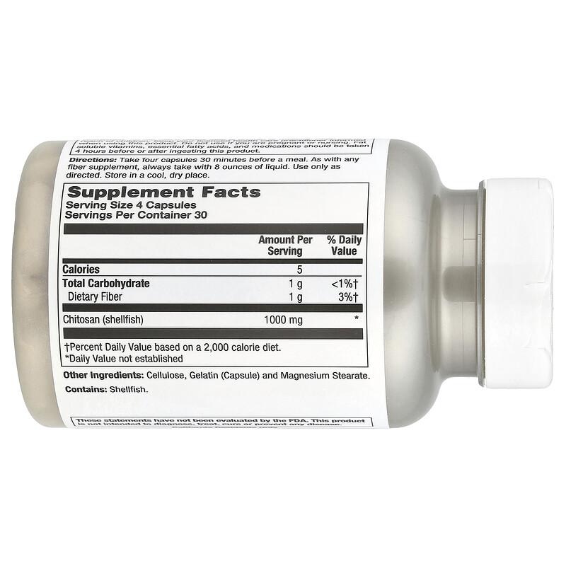 Chitosan, 120 Vegcaps (250 mg per Capsule)