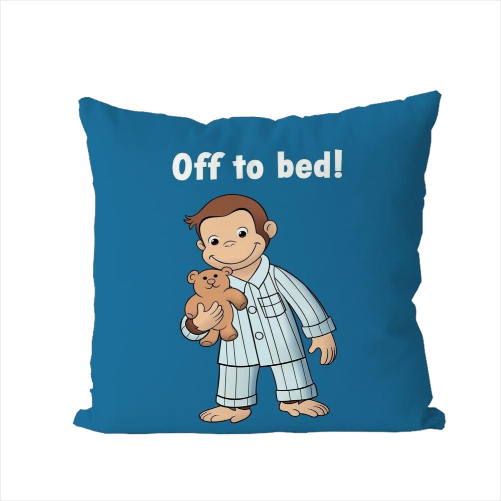 

CCurious George Pillow Case For Car Sofa Decorative Home Doublesided Print Plush Square Throw Pillow Cushion Cover 30x30cm