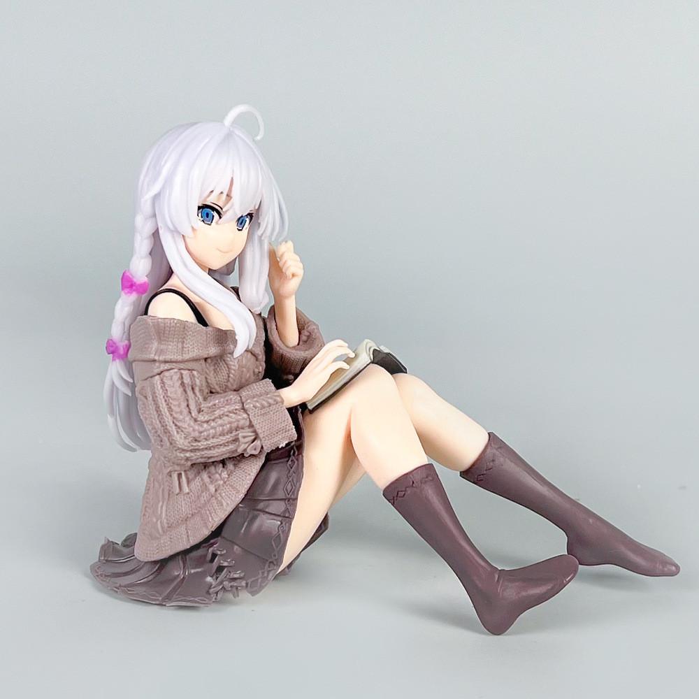 Reading Elaina Posture Anime Character Desktop Decoration For Room Decoration