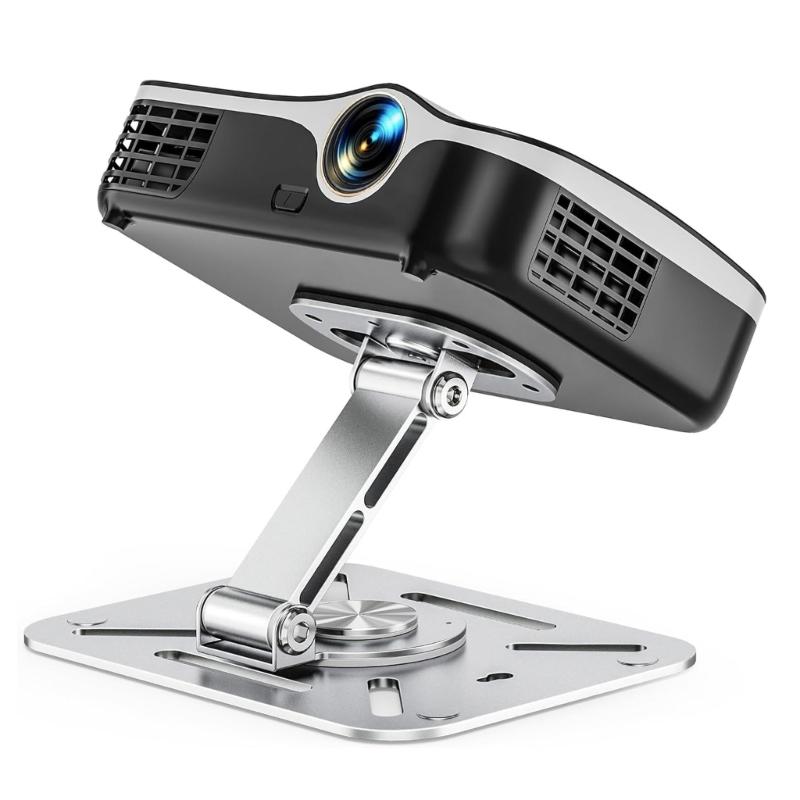 360 Degree Rotating Projector Mount Holder Heavy Duty Metal Desk Stand With 3kg Weight Capacity For Home Theater Office