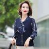 Three-quarter Sleeve Bottoming Shirt Outer Top New Middle-aged and Elderly Women