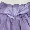 Rosy Monster  Light Purple Polyester Gathered Pleated Flared Long Skirt Skirt S Light purpleUsed