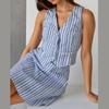 Striped Sexy Skirts Match with Two Piece Shirt Tops and A-Line Skirts Summer Streak Slim Office Women Skirts Outfits