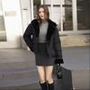 Winter new fashion cotton-padded clothes versatile simple cotton-padded clothes detachable sleeves jacket