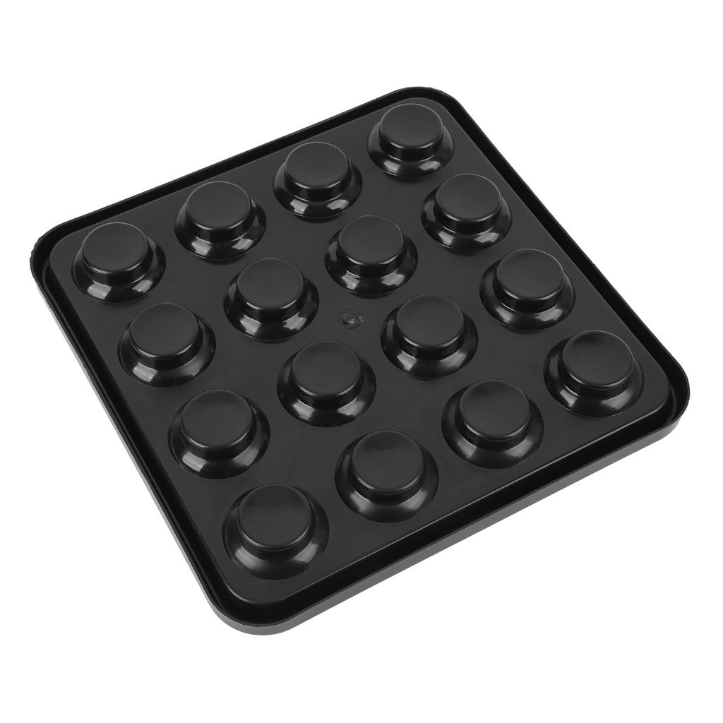 Billiards Tray Thickened Plastic 16 Holes Wear Resistant Shake Proof Billiard Ball Tray