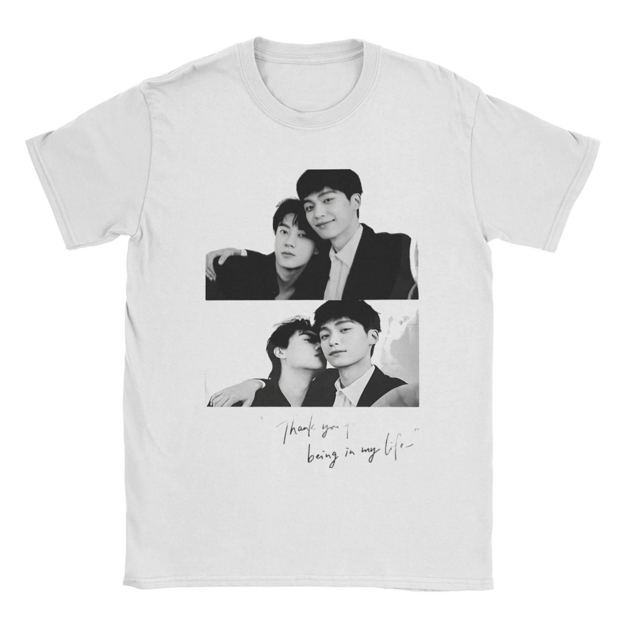 

Revenged Love funny black white Chinese BL series Summer T-Shirts Fashion Tshirt For Men Short-Sleeved Tees XL