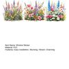 3 Sheets Spring Wildflower Window Clings Colorful Flowers Grass Reusable Static Decals for Home School Office Glass Door Windows