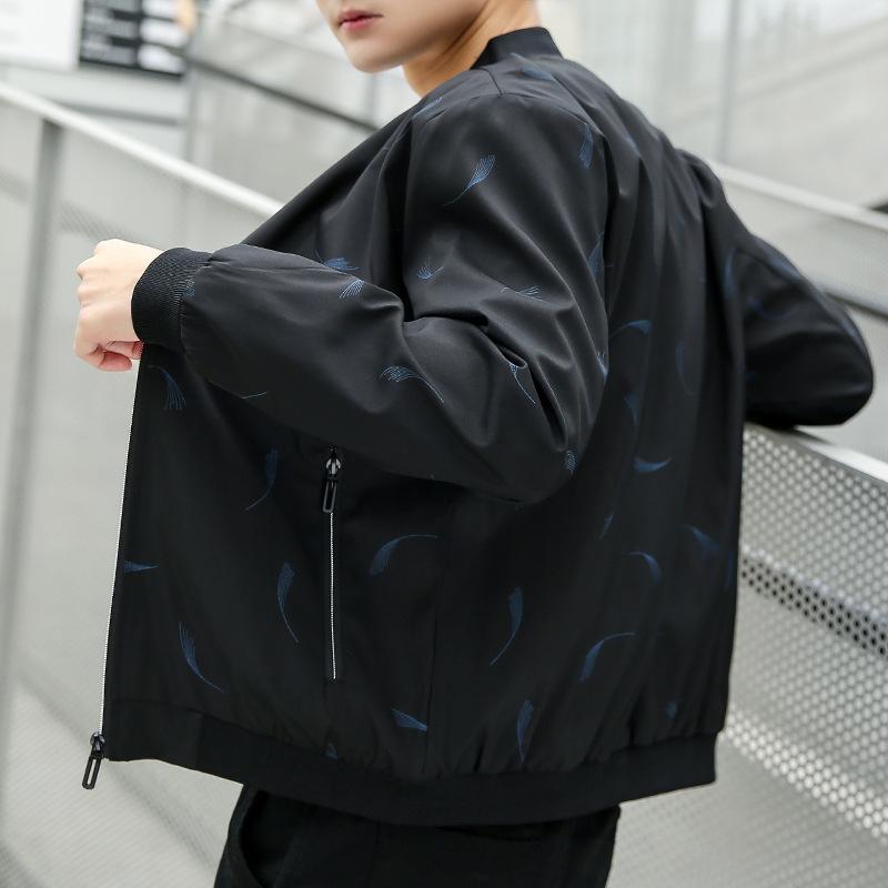 Autumn New Youth Trend Fashion Casual Stand-Up Jacket Men's Jacket