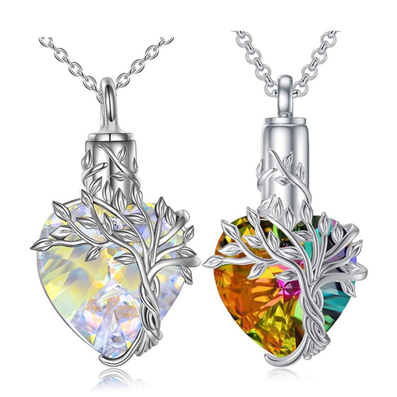 Herzbaum Halskette Gedenkschmuck Geschenke für Frauen Mädchen
