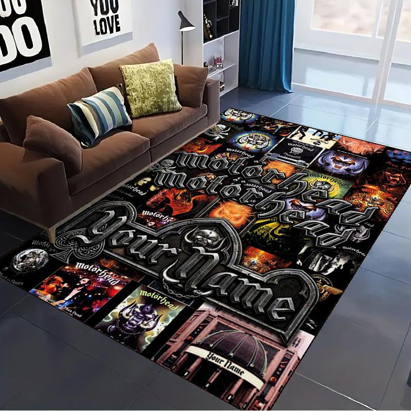 Name Custom Motörhead Carpet Rug for Living Room Bedroom Home Sofa Decoration,Kids play Non-slip Floor Mat