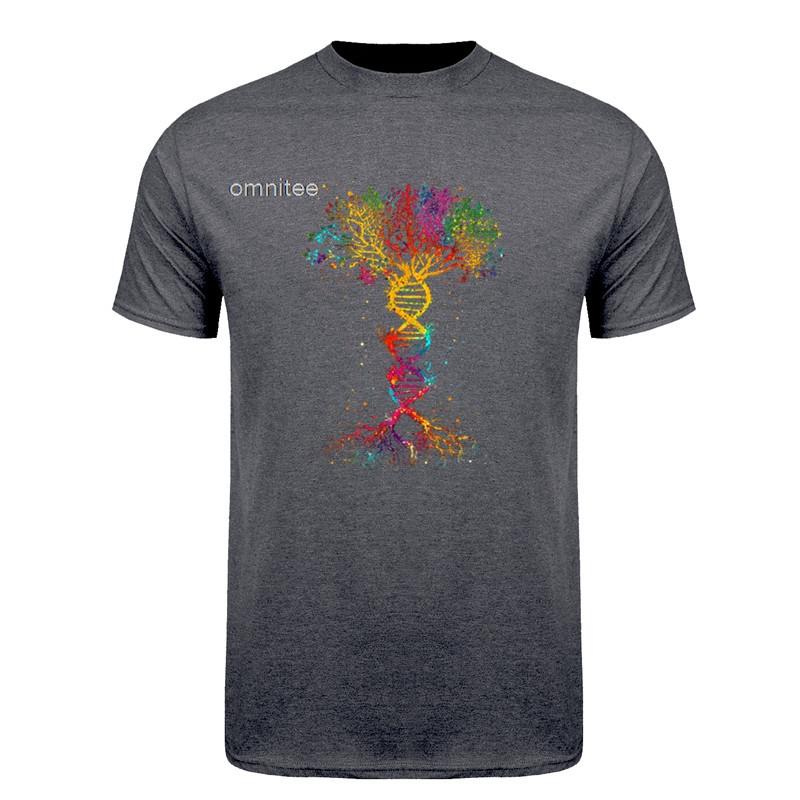 Funny Tree Of Life DNA Geek T Shirt Unisex Graphic Cotton Streetwear Short Sleeve Cotton Summer Style Tshirt Unisexs Clothing HJ022