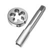2pcs 11/16-24 UNEF Tap And Die Set Machine Thread Right Hand For Cast Iron Metalworking Workshop Processing Manual Tools Kit