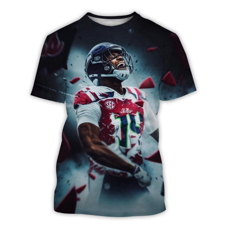 Fashion Jamaica Flag Graphic Football T Shirts For Men Summer Trend 3D National Emblem Printed T-shirts Casual Tees