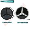 Bilklistermärke För Mercedes Benz GLC X253 GLE W167 GLS X167 V W447 Silverkant Nyaste 3D Och Svart Kant LED Spegel Grill Stjärna