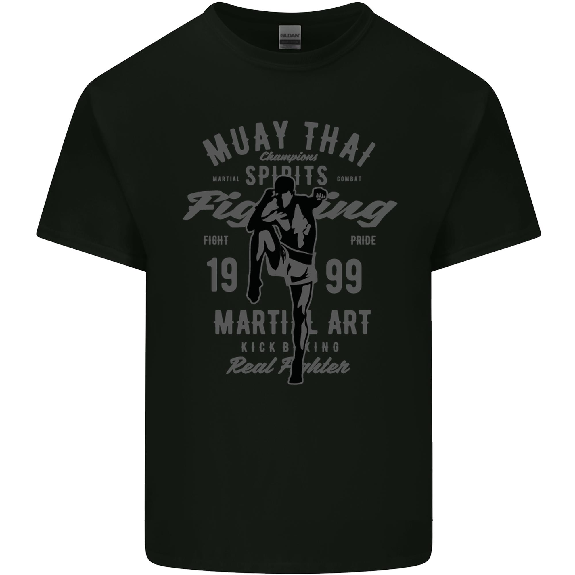 Muay Thai Fighting Mma Martial Arts Gym Unisexs Light Cotton Tshirt S