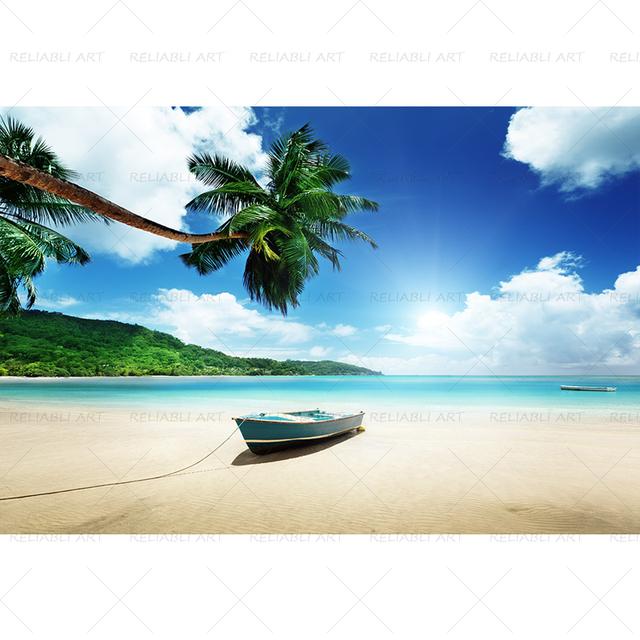 Seaside Beach Palm Tree Coconut Tree Poster Landscape Pictures for Living Room Canvas Painting Prints Modern Home Decor Wall Art