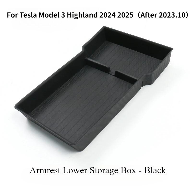 For Tesla Model Y Launch Juniper 2025 Model 3 Highland 2024 Center Console Eyeglasses Storage Box Armrest Box Silicone Pad