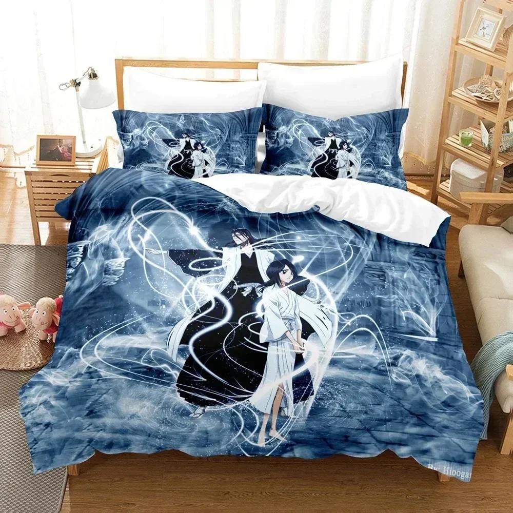 

Top Anime Bleach Kurosaki Ichigo Bedding Set Boys Girls Twin Queen Size Duvet Cover Pillowcase Bed For Kids Adult Customizable 70x133cm 2pcs