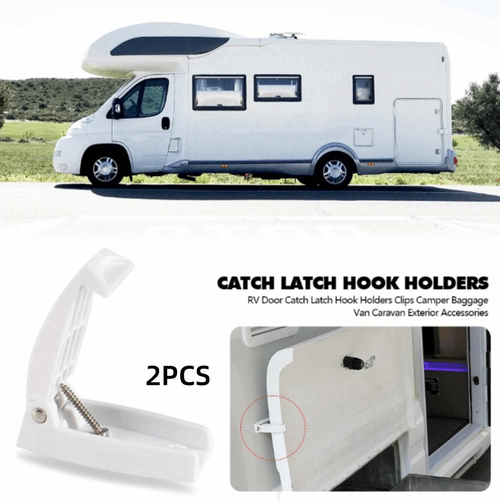 Rounded Baggage Door Clip White Door Clip Bracket Compartment Lock  Motorhome